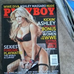 Playboy April 2007 WWE Ashley Massaro Chyna Torrie Sable WWF Magazine